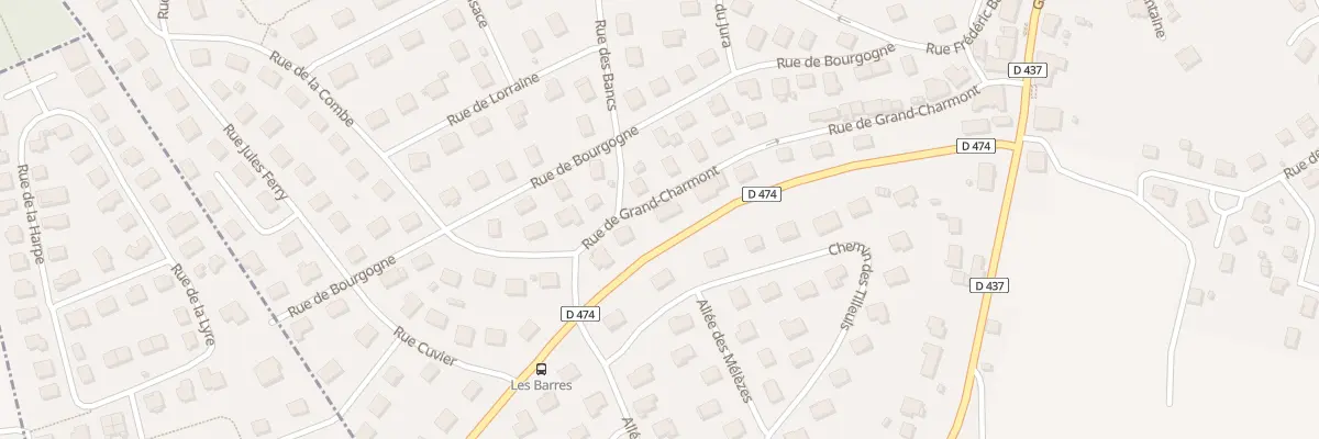 Plan du 5 Rue de Grand-charmont à Nommay