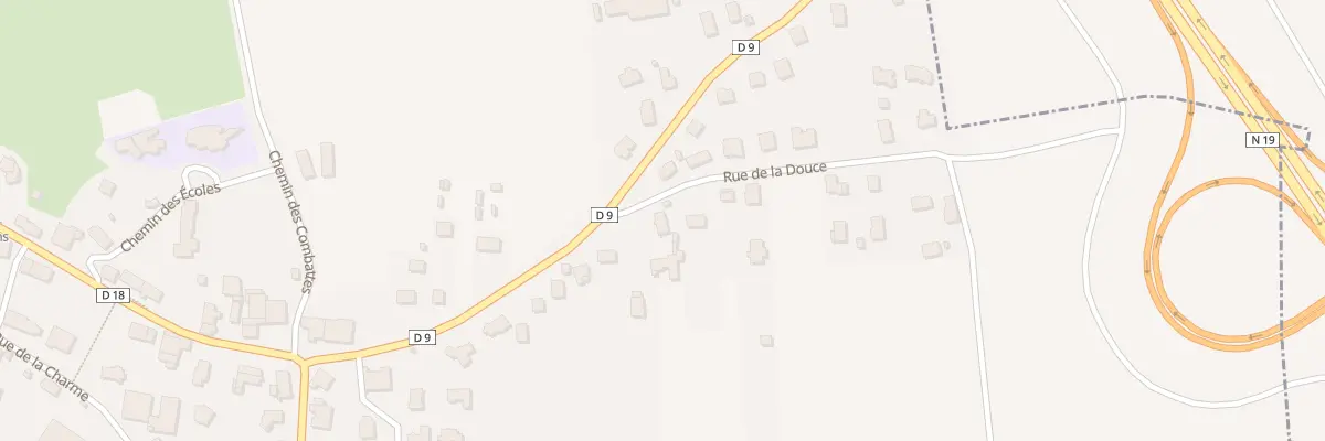 Plan du 6 Rue de la Douce à Dorans