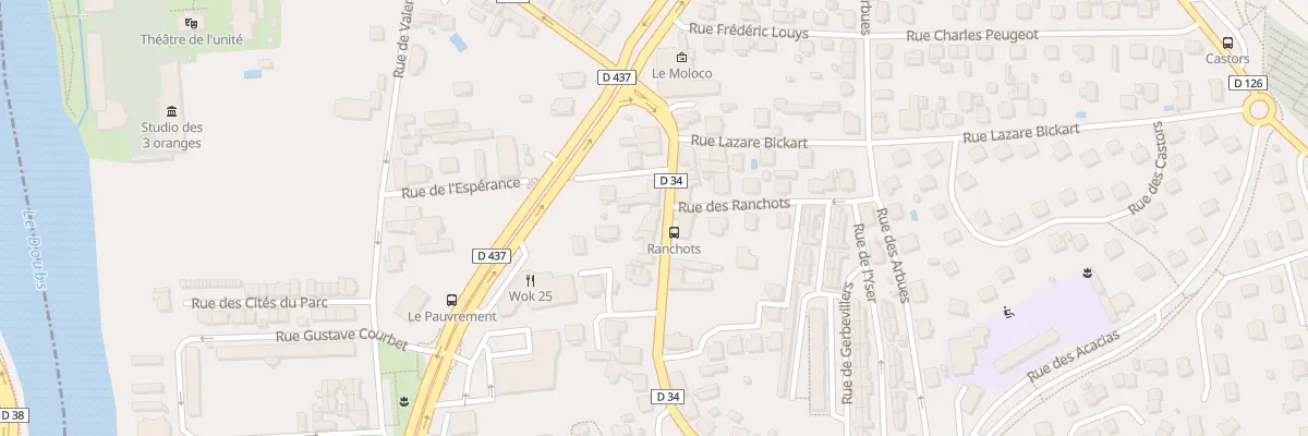 Plan du 22 Rue de Seloncourt à Audincourt