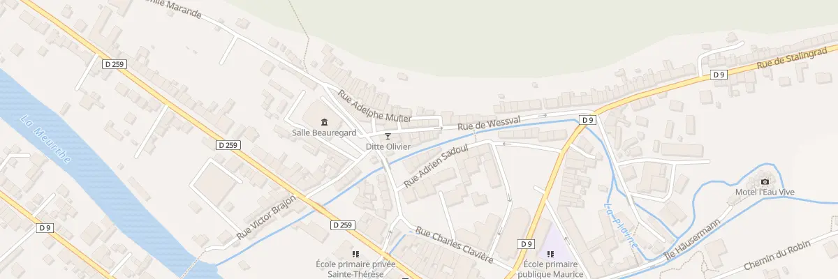 Plan du 8 Rue Wesval à Raon-l’Étape