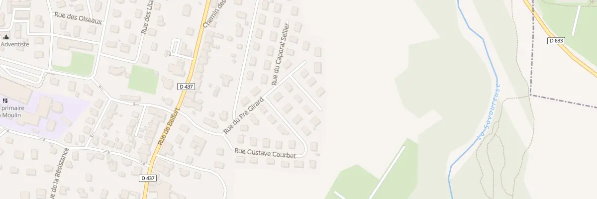 Plan du 4 Rue Victor Hugo à Vieux-Charmont