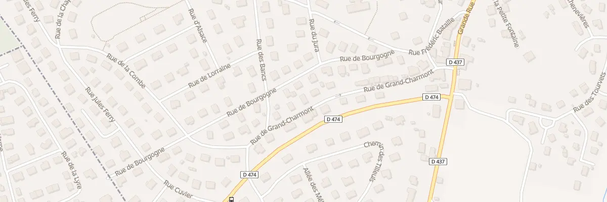 Plan du 22 Rue de Grand-charmont à Nommay