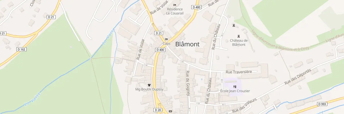 Plan du 17 Rue Traversiere à Blâmont