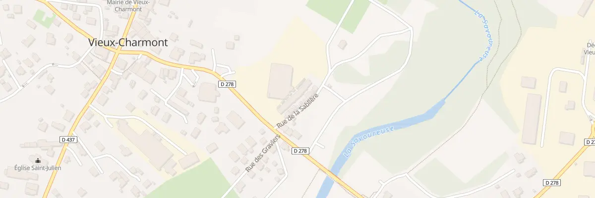 Plan du 9 Rue de la Sabliere à Vieux-Charmont