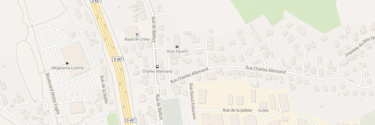 Plan du 7 Rue Charles Allemand à Audincourt