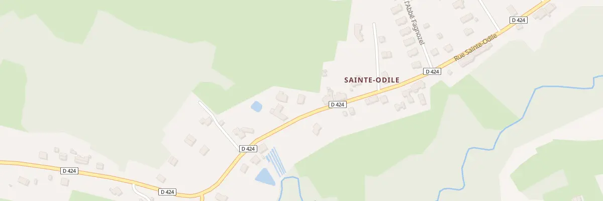 Plan du 36 Rue Sainte Odile à Étival-Clairefontaine