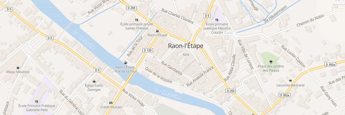 Plan du 7 Rue Viviani à Raon-l’Étape