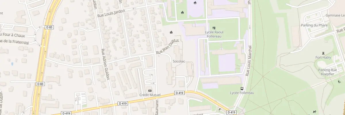 Plan du 32 Av du Général Leclerc à Belfort