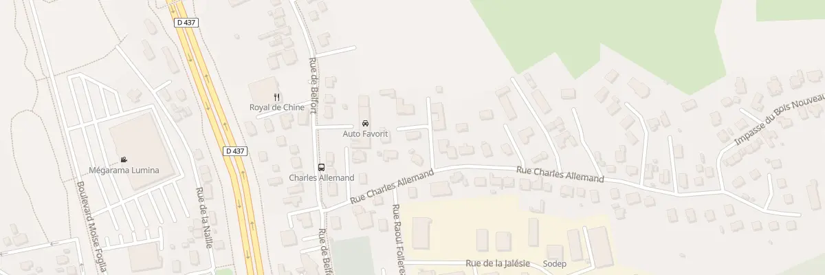 Plan du 11C Rue Charles Allemand à Audincourt