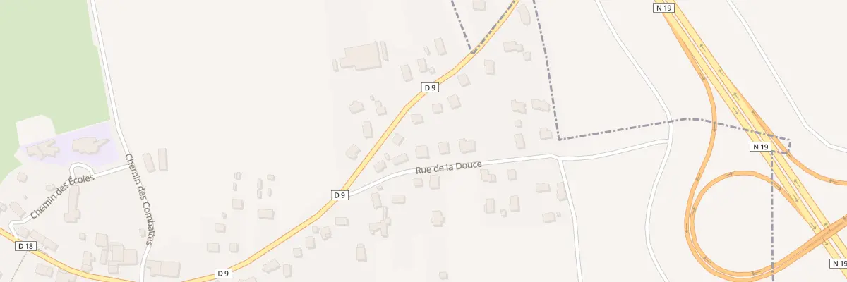Plan du 5 Rue de la Douce à Dorans