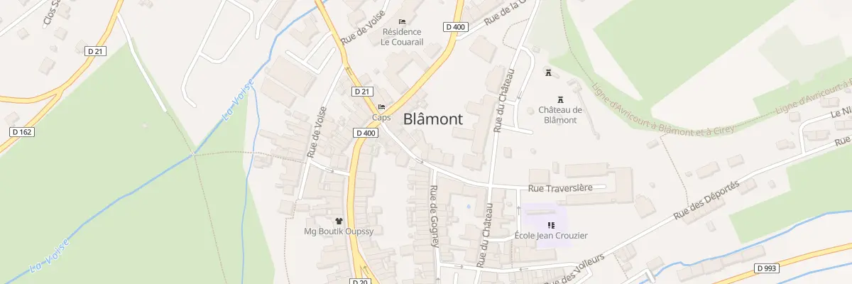 Plan du 12 Rue Traversiere à Blâmont