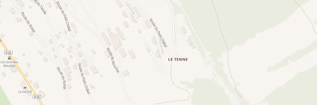 Plan du 2198 Rte du Petit Châtel à Châtel