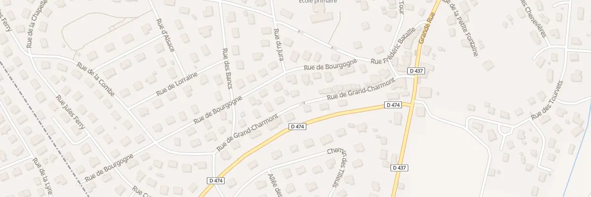 Plan du 18 Rue de Grand-charmont à Nommay