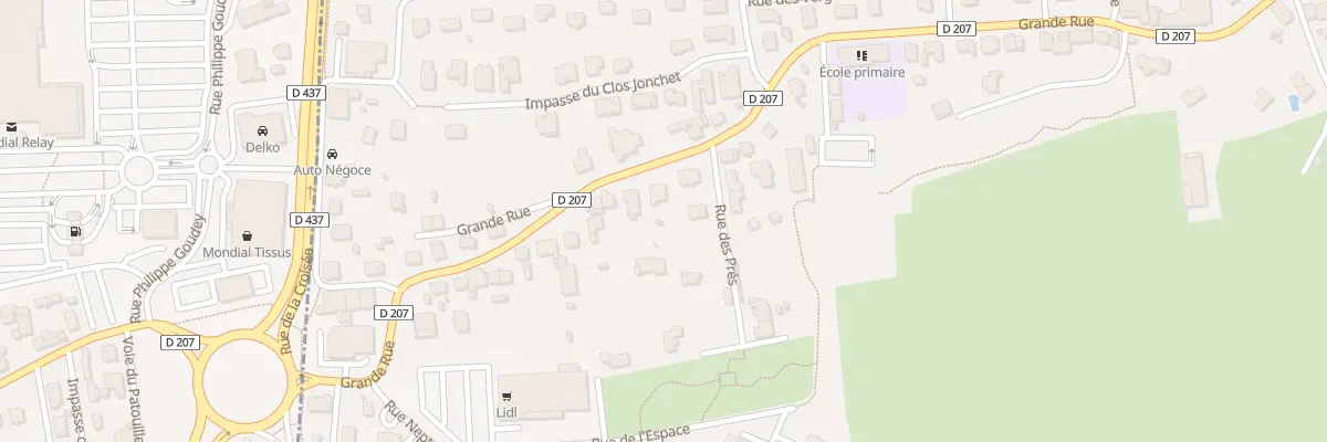 Plan du 25B Gr Grande Rue à Taillecourt