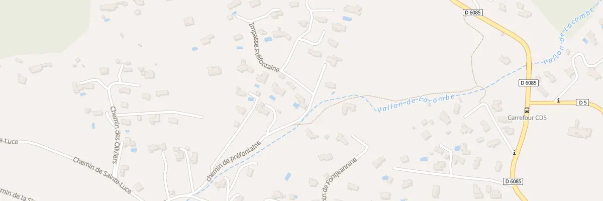 Plan du 225 Che de Préfontaine à Saint-Vallier-de-Thiey