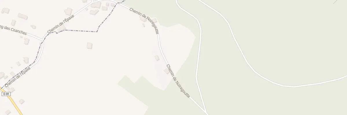 Plan du 990 Che de Noiregoutte à La Houssière