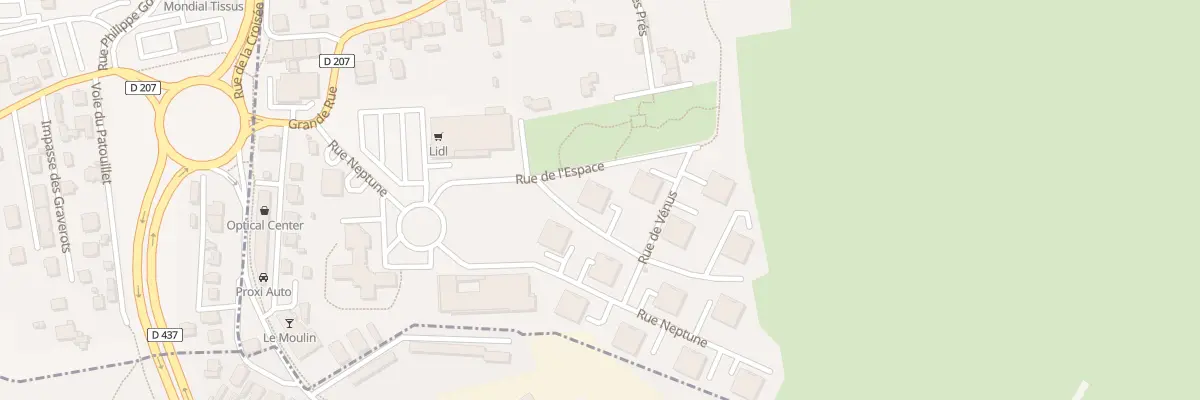 Plan du 1 Rue Jupiter à Taillecourt