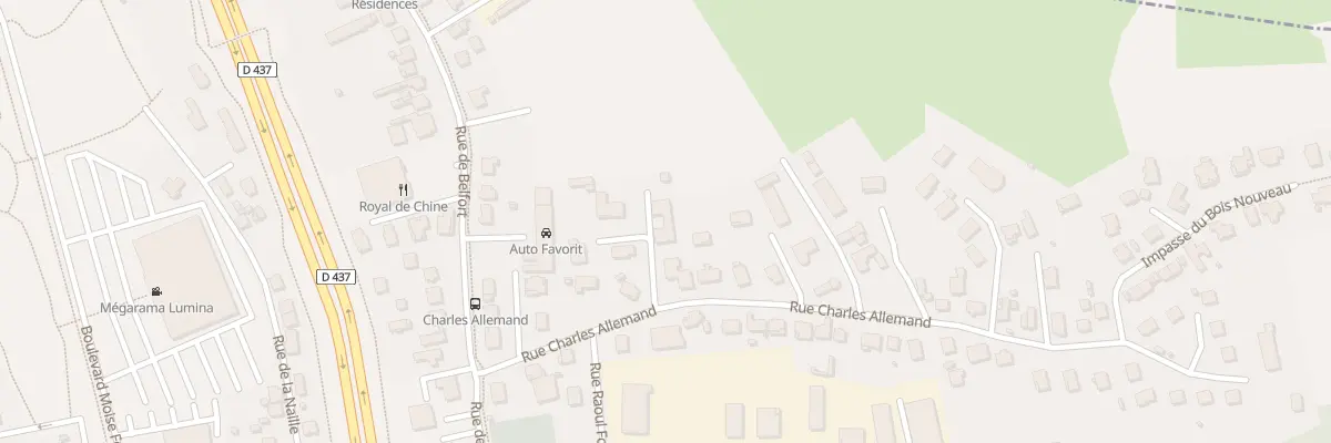 Plan du 11 Rue Charles Allemand à Audincourt