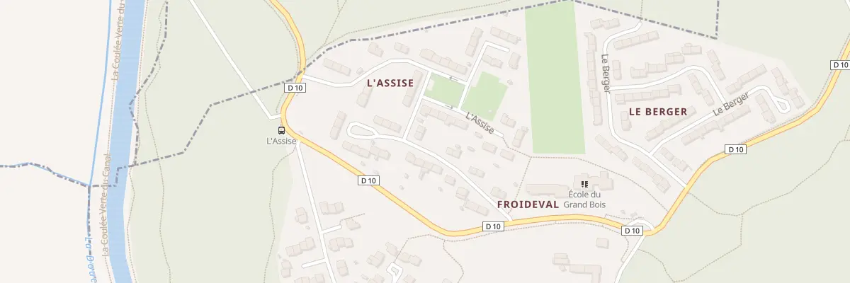 Plan du 33 Hameau de l’Assise à Andelnans