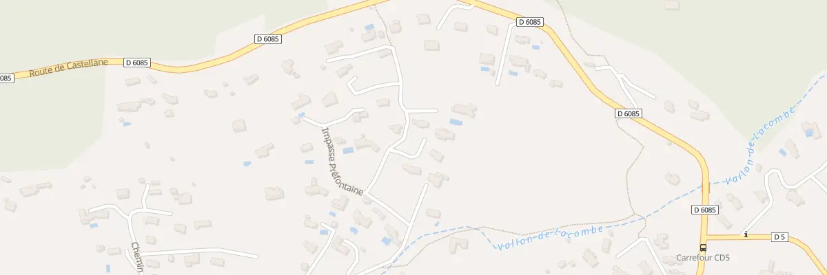 Plan du 390 Che de Préfontaine à Saint-Vallier-de-Thiey