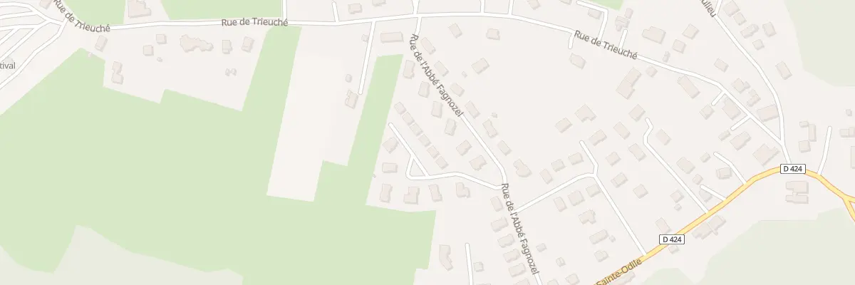 Plan du 29A Rue de l’Abbé Fagnozel à Étival-Clairefontaine