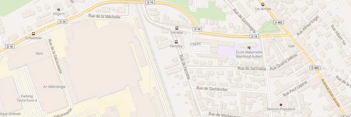 Plan du 41 Rue de Ferrette à Belfort