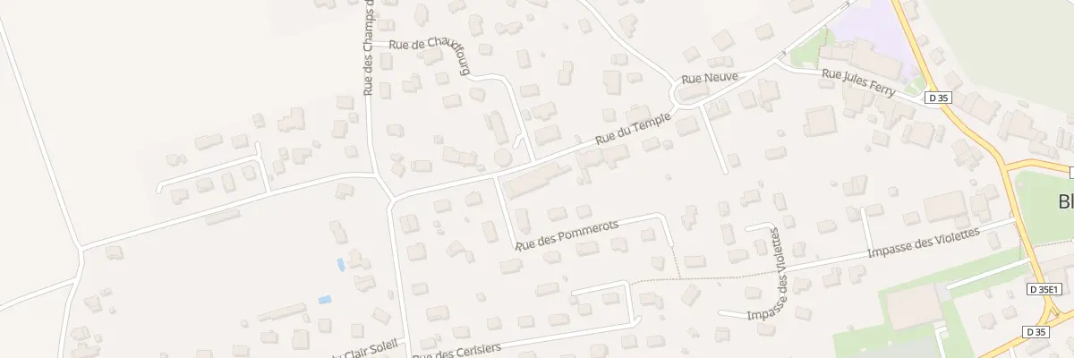 Plan du 18 Rue du Temple à Blamont