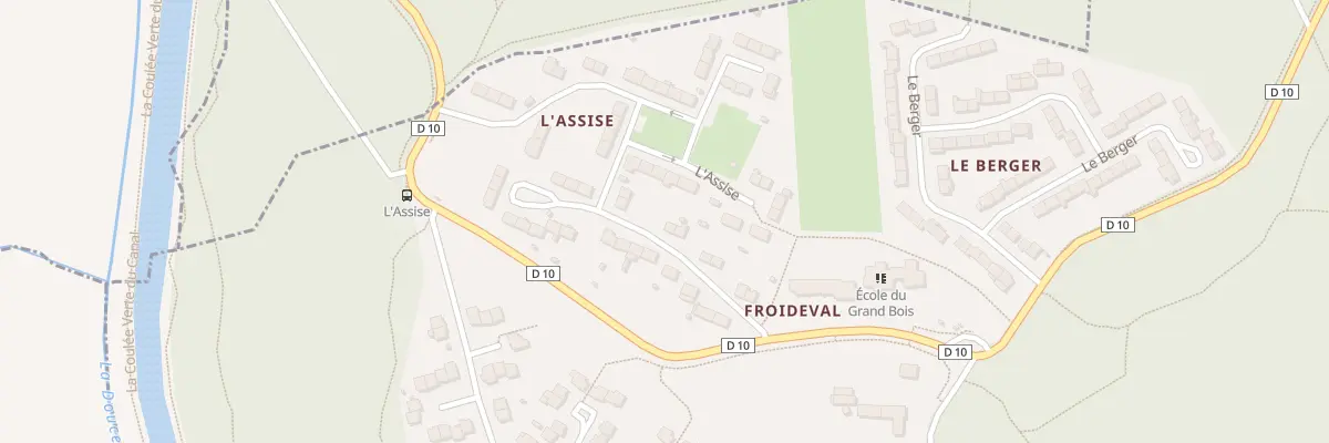 Plan du 34 Hameau de l’Assise à Andelnans