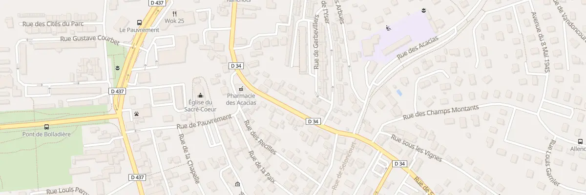 Plan du 49 Rue de Seloncourt à Audincourt