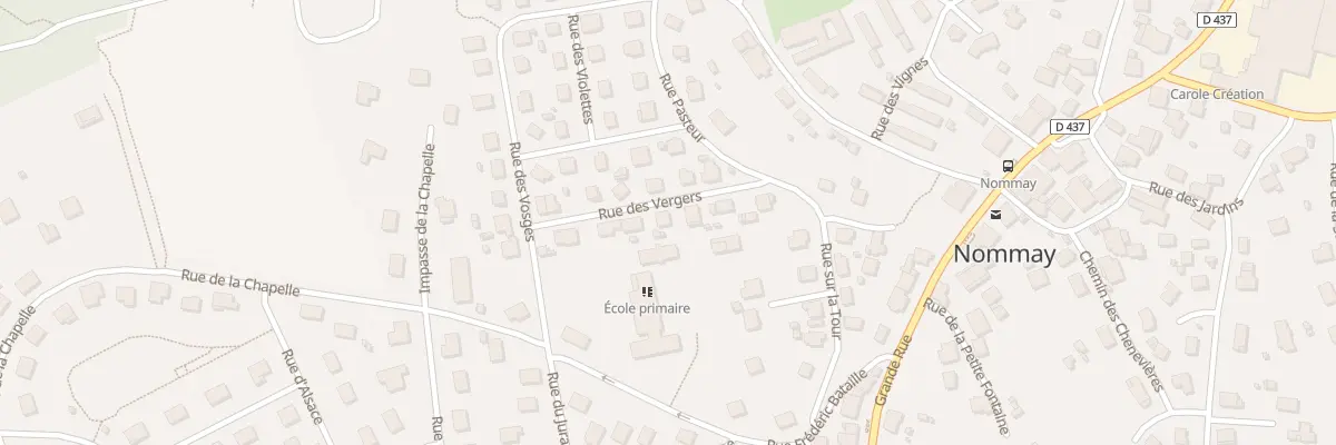 Plan du 9 Rue des Vergers à Nommay