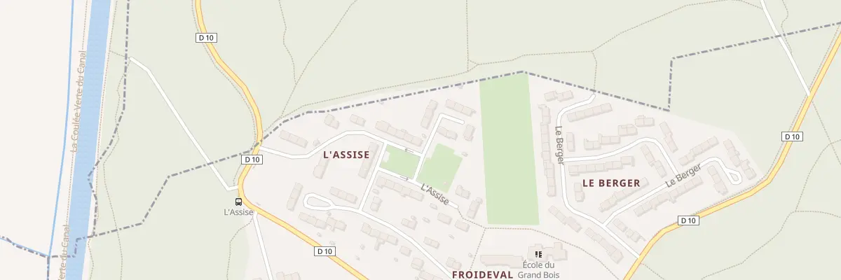 Plan du 12 Hameau de l’Assise à Andelnans