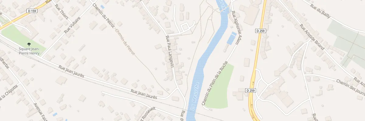 Plan du 35 Rue Paul Langevin à Raon-l’Étape