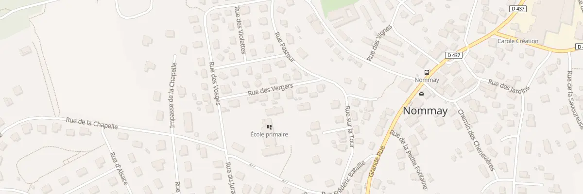 Plan du 7 Rue des Vergers à Nommay