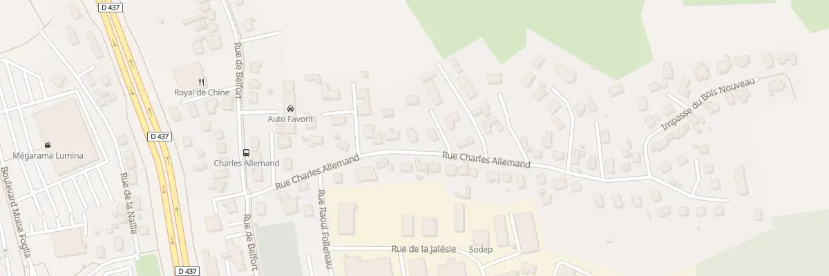 Plan du 17 Rue Charles Allemand à Audincourt