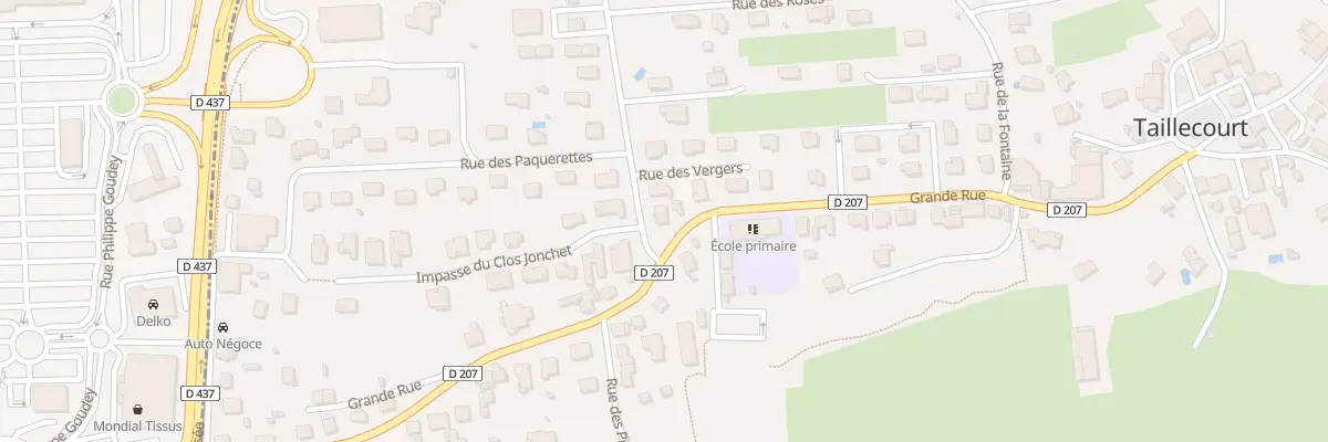 Plan du 2 Rue des Vergers à Taillecourt