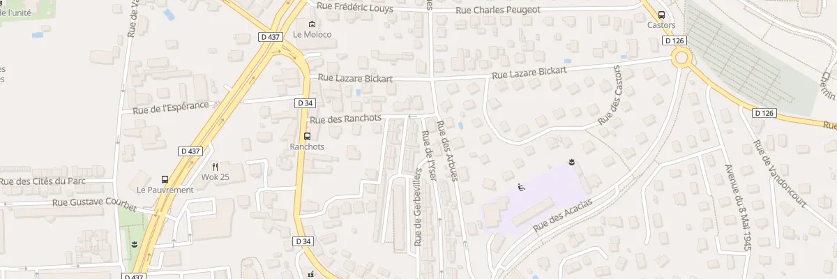 Plan du 4 Rue de l’Yser à Audincourt