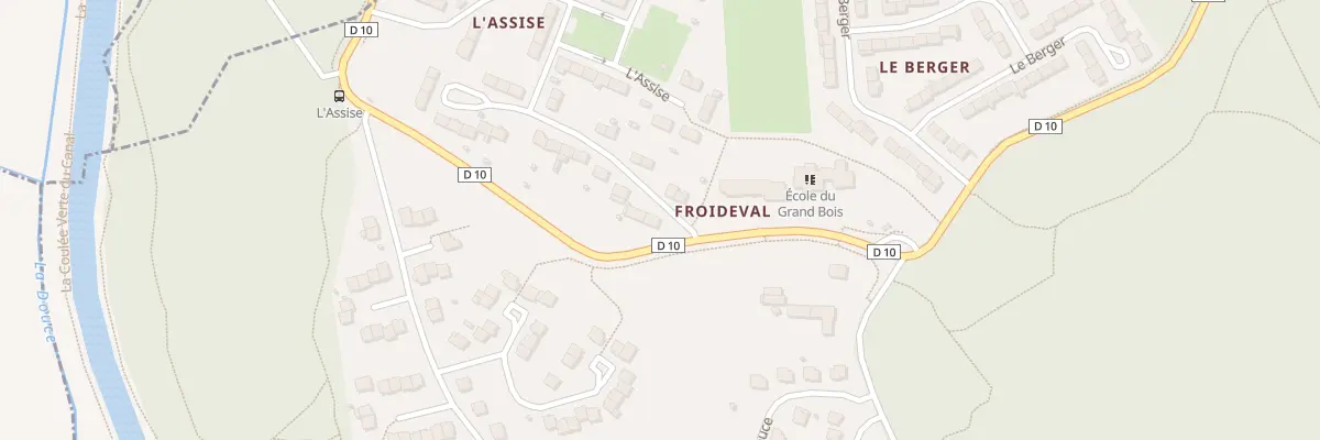 Plan du 40 Hameau de l’Assise à Andelnans