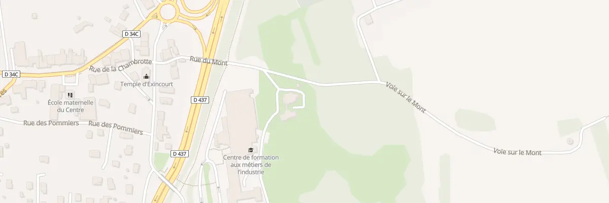 Plan du 8 Rue du Mont à Exincourt