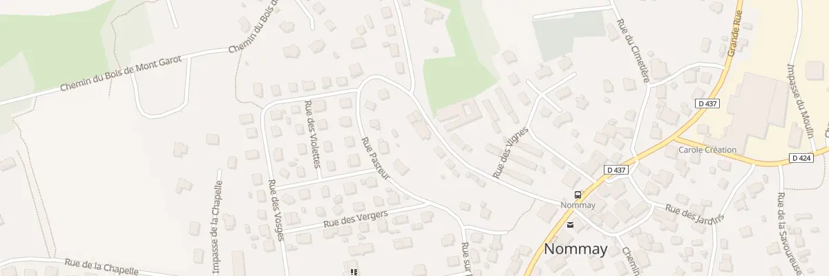 Plan du 7 Rue sous le Coteau à Nommay