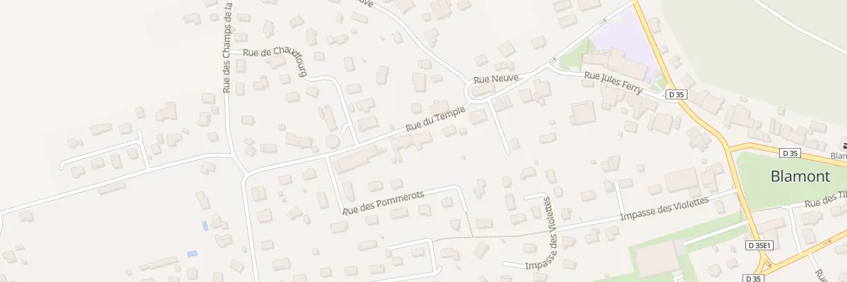 Plan du 12 Rue du Temple à Blamont
