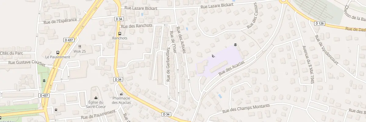 Plan du 9 Rue de l’Yser à Audincourt