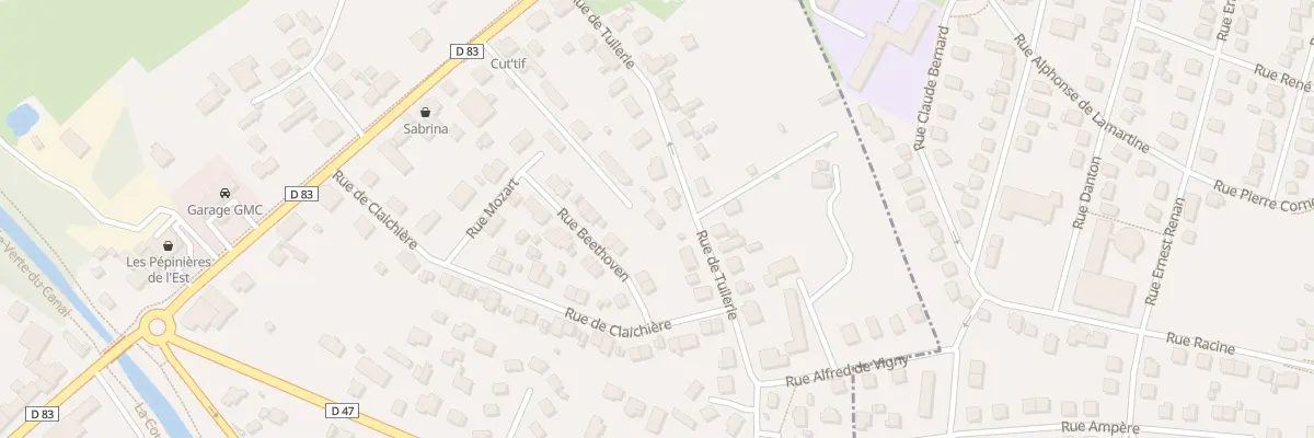 Plan du 15Q Rue de Belfort à Bavilliers