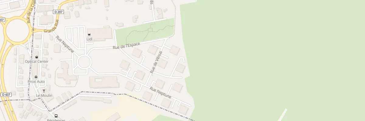 Plan du 1 Rue Saturne à Taillecourt