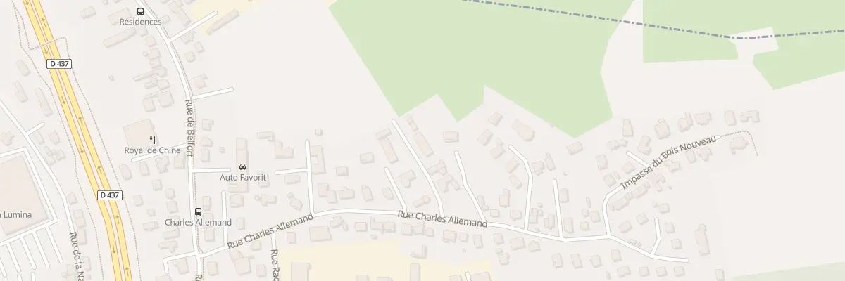 Plan du 23B Rue Charles Allemand à Audincourt