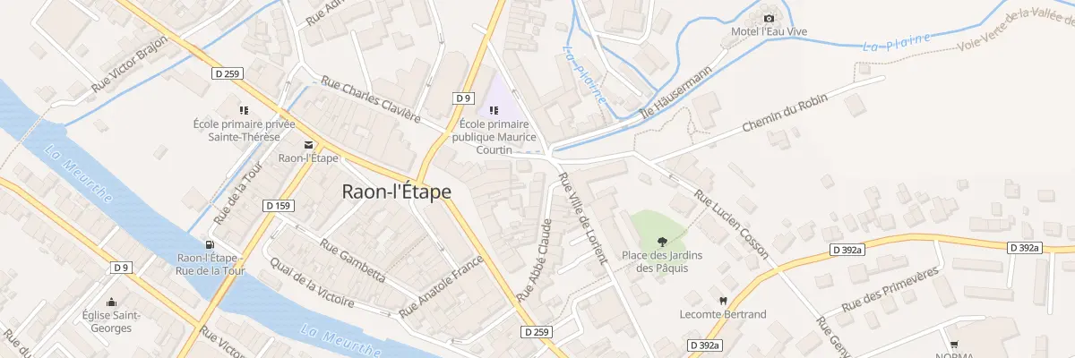 Plan du 13 Rue Abbé Claude à Raon-l’Étape