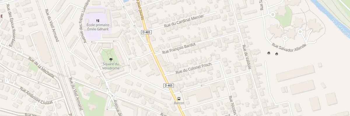 Plan du 19 Rue François Bardot à Belfort