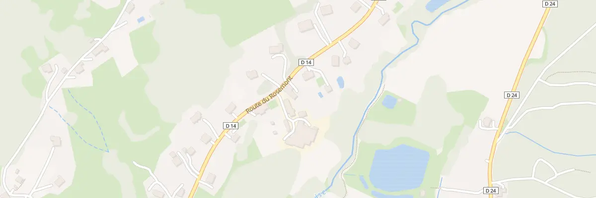 Plan du 42 Rte du Rosemont à Vescemont
