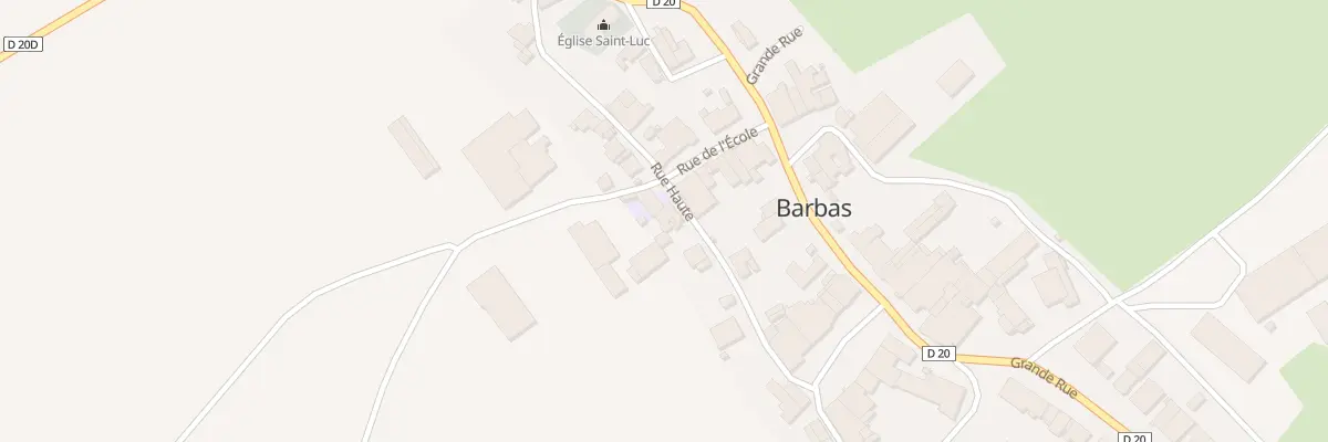 Plan du 14 Rue Haute à Barbas