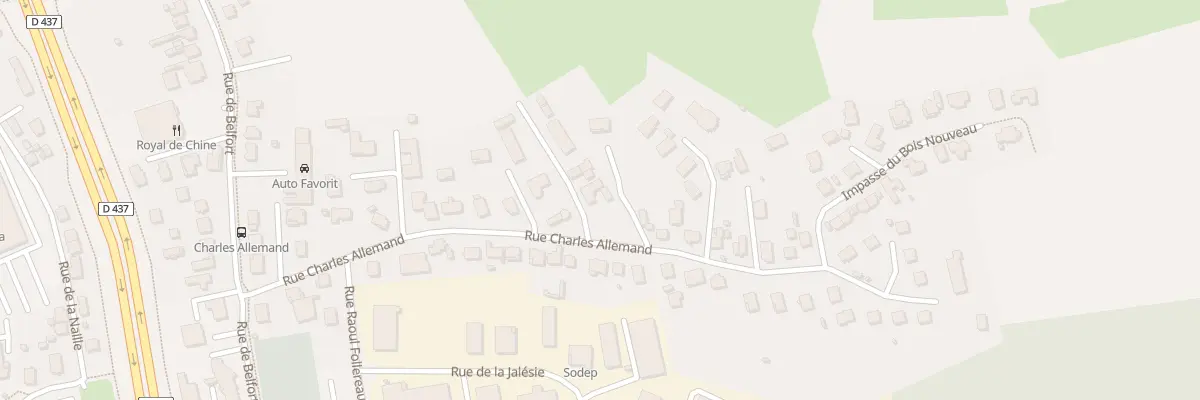 Plan du 23 Rue Charles Allemand à Audincourt