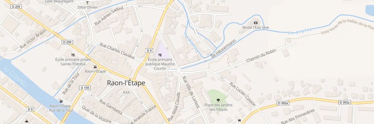 Plan du 3 Rue Jean-Baptiste Demenge à Raon-l’Étape